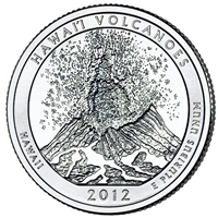 2012-D Hawaii Volcanoes USA National Parks Quarter Uncirculated (MS-60)