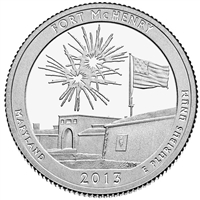 2013-P Fort McHenry USA National Parks Quarter Uncirculated (MS-60)