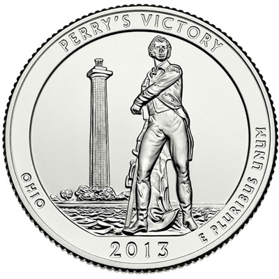 2013-D Perry's Victory USA National Parks Quarter Uncirculated (MS-60)