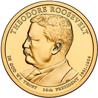 2013-P USA Presidential Dollar - Theodore Roosevelt Uncirculated (MS-60)