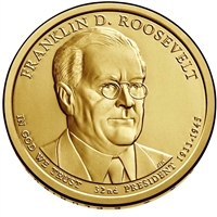 2014-P USA Presidential Dollar - Franklin D. Roosevelt Uncirculated (MS-60)