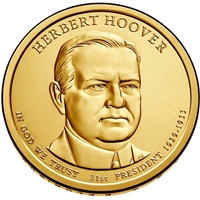 2014-D USA Presidential Dollar - Herbert Hoover - Uncirculated (MS-60)