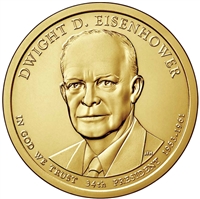 2015-D USA Presidential Dollar - Dwight Eisenhower Uncirculated (MS-60)