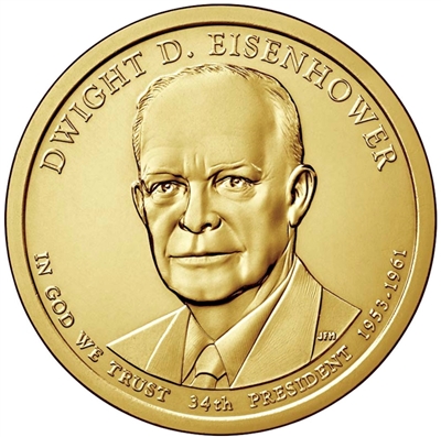 2015-P USA Presidential Dollar - Dwight Eisenhower Uncirculated (MS-60)