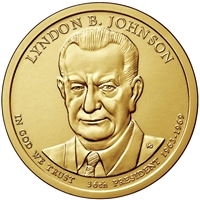 2015-D USA Presidential Dollar - Lyndon B. Johnson Uncirculated (MS-60)