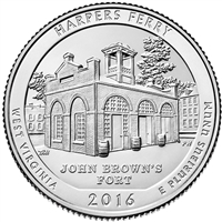 2016-P Harper's Ferry USA National Parks Quarter Uncirculated (MS-60)