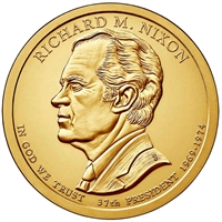 2016-D USA Presidential Dollar - Richard M. Nixon Uncirculated (MS-60)