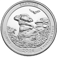 2016-P Shawnee USA National Parks Quarter Uncirculated (MS-60)