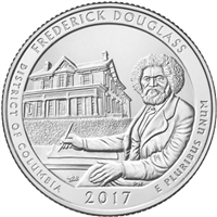 2017-P Fredrick Douglass USA National Parks Quarter Uncirculated (MS-60)