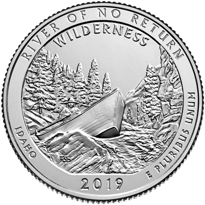 2019-D River Of No Return (Idaho) USA National Parks Quarter Uncirculated (MS-60)
