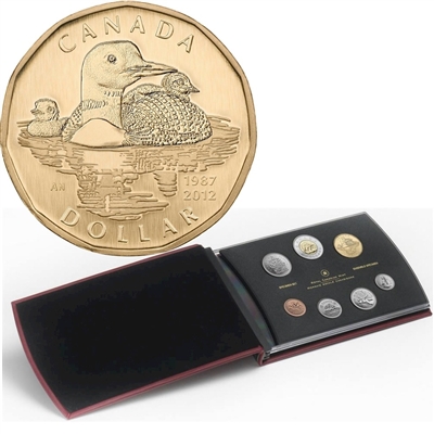 2012 Canada 25th Anniversary of the Loonie Specimen Set