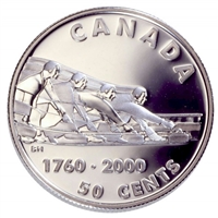 2000 Canada 50-cent Introduction of Curling to North America Sterling Silver