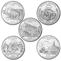 2006 USA Statehood Quarters 10-coin Set - Both P&D Mint Singles