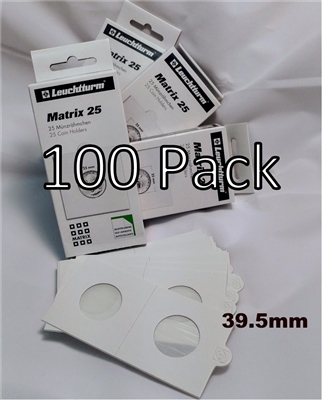 100 x (4 boxes) Self-Adhesive Cardboard 2x2 Holders 39.5mm