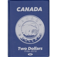 Uni-Safe 1996-2018 Canada Two Dollar Blue Coin Folders with 4 pages