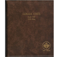 (Pre-Order) Small Cents Canada 1-cent 1920-Date Unimaster Brown Vinyl Coin Binders