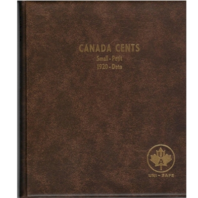 (Pre-Order) Small Cents Canada 1-cent 1920-Date Unimaster Brown Vinyl Coin Binders