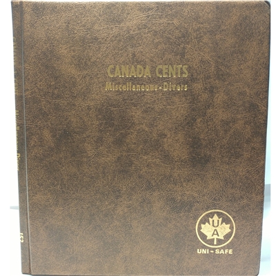 Cents Canada Blank (5 pages) Unimaster Brown Vinyl Coin Binders