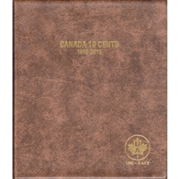 (Pre-order) Ten Cents Canada 1858-2013 Unimaster Brown Vinyl Coin Binders