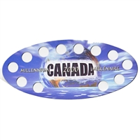 2000 12-Hole Millennium Canada 25-cent empty board (Unitrade - oval)