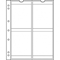 4 Pocket Page Sheet for Numis 4-Ring Binder (pack of 5) NH4