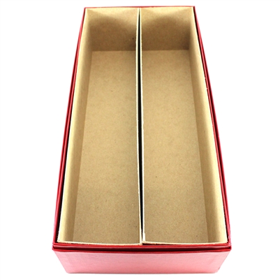 10 Inch Storage Box for Crown-size Holders or ICCS Certified Coins - Double Row (Red)