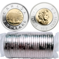 2012 Canada Two Dollar Polar Bear Original Roll of 25pcs (Old Gen)