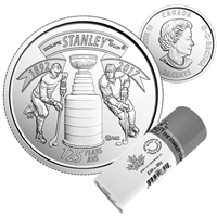 2017 Canada 25-cent 125th Ann. Stanley Cup Special Wrap Roll of 40pcs