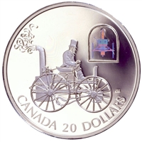 2000 Canada $20 Transportation Car - HS Taylor Steam Buggy Sterling Silver