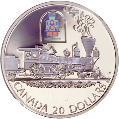2000 Canada $20 Transportation Train - The Toronto Sterling Silver