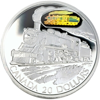 2002 $20 Transportation Train - Canadian Pacific D10 Sterling Silver