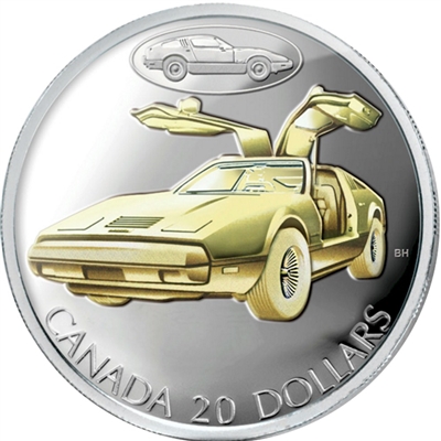 2003 Canada $20 Transportation Car - The Bricklin Sterling Silver