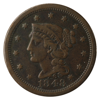 1848 USA Cent Very Fine (VF-20)