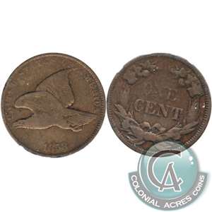 1858 Small Letters USA Cent F-VF (F-15) $