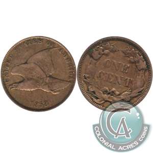 1858 Small Letters USA Cent Very Fine (VF-20) $