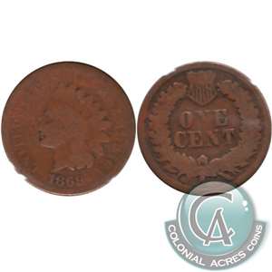 1869 USA Cent About Good (AG-3) $