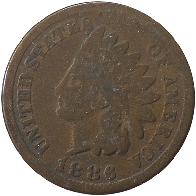 1886 Var. 1 USA Cent G-VG (G-6)