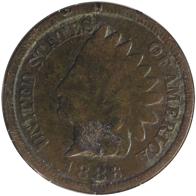 1886 Var. 2 USA Cent Very Good (VG-8)