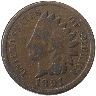 1891 USA Cent Very Good (VG-8)