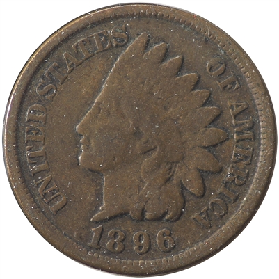 1896 USA Cent Fine (F-12)