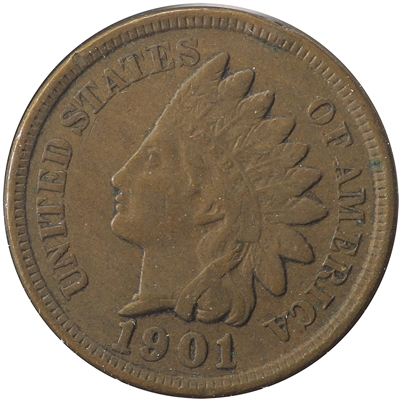 1901 USA Cent Very Fine (VF-20)