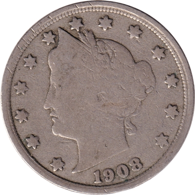 1908 USA Nickel G-VG (G-6)