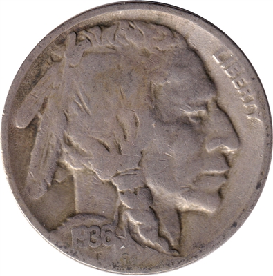 1936 D USA Nickel Fine (F-12)