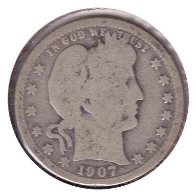 1907 USA Quarter Good (G-4)