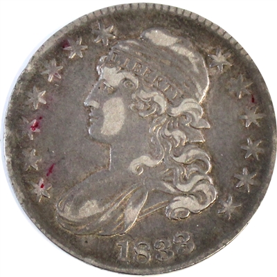 1833 USA Half Dollar EF-AU (EF-45) $