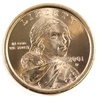 2001 D Sacagawea USA Dollar Brilliant Uncirculated (MS-63)