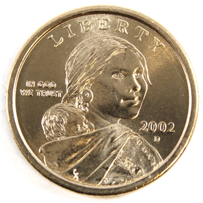 2002 D Sacagawea USA Dollar Brilliant Uncirculated (MS-63)