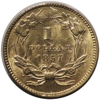 1857 USA Gold Dollar AU-UNC (AU-55) $