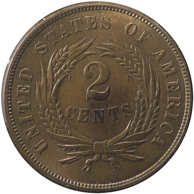 1865 USA 2 Cents UNC (MS-60) $