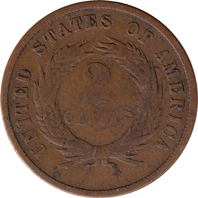 1866 USA 2-Cent Very Good (VG-8)